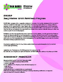 Snug Harbor Artist Residency Program