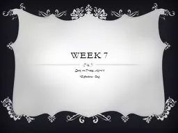Week 7