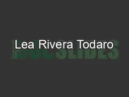 Lea Rivera Todaro