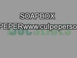 SOAPBOX DERBY OF CULPEPERwww.culpepersoapboxderby.com