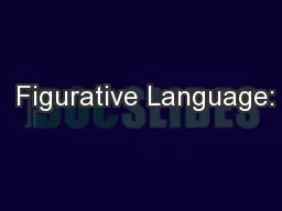  Figurative Language: