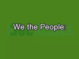 We the People: