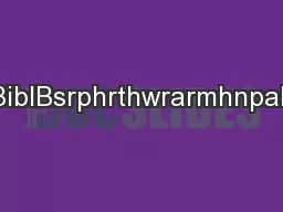 1.TheT BiblBsrphrthwrarmhnpahormriin.