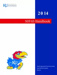 Student Organization Financial Accounting ystem (SOFAS) Handbook08/27/