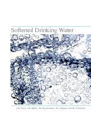 Softened Drinking Water.