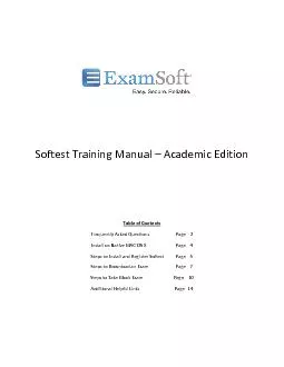Softest Training Manual