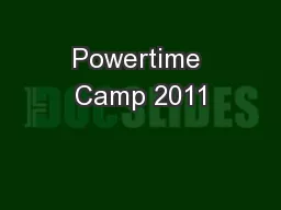 Powertime Camp 2011