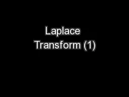 Laplace Transform (1)