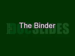 The Binder