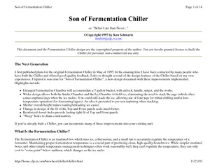 Son of Fermentation Chiller or, 