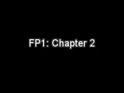 FP1: Chapter 2
