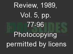 Music Review, 1989, Vol. 5, pp. 77-96 Photocopying permitted by licens