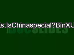 Thesophisticationofexports:IsChinaspecial?BinXUChinaEuropeInternationa