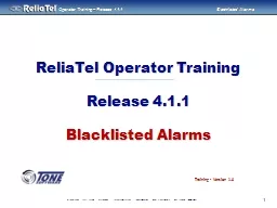 ReliaTel Operator Training