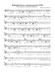Hallelujah Chorus  (Soprano part for SATB)