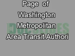 Page  of  Washington Metropolitan Area Transit Authori