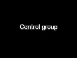 Control group