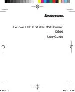 Lenovo USB Portable DVD Burner DB User Guide   Content