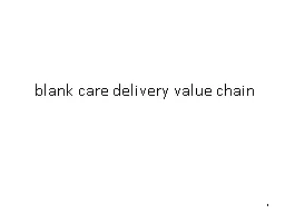 blank care delivery value chain