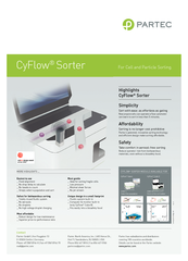 CyFlowSorterFor Cell and Particle Sorting.Partec has subsidiaries and