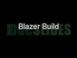 Blazer Build