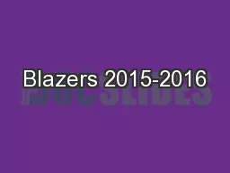 Blazers 2015-2016