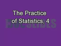 The Practice of Statistics, 4