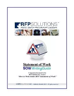 RFPSOLUTIONSINC. SOWWritingGuideOther Helpful Reference Documents- 25