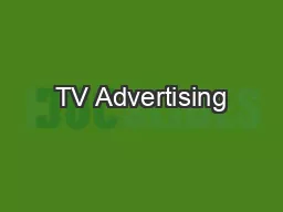 TV Advertising