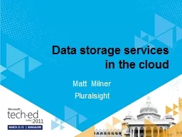 Data storage services