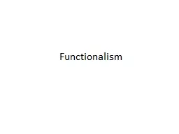Functionalism