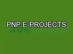 PNP E-PROJECTS
