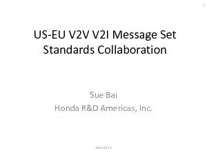 EU V2V V2I Message Set