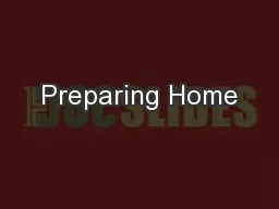 Preparing Home