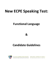 New ECPE Speaking Test