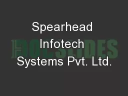 Spearhead Infotech Systems Pvt. Ltd.