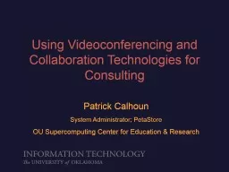 Using Videoconferencing and Collaboration Technologies for