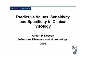 Predictive Values, Sensitivity and Specificity in Clinical VirologyAli