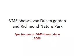 VMS shows, van