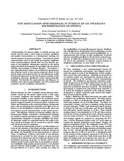 PresentedatICASSP-97,Munich,vol.3pp.1647-1650.THEMODULATIONSPECTROGRAM