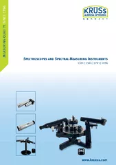 Spectroscopes and Spectral Measuring Instruments