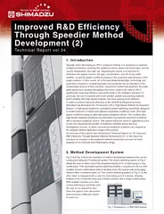 Technical Report vol.34Improved R&D Efficiency Through Speedier Method