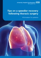 Tips on a speedier recoveryfollowing thoracic surgery