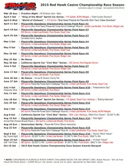 2015 Red Hawk Casino Championship Race Season
