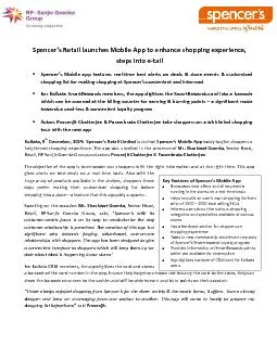 Key Features of Spencer’s Mobile App