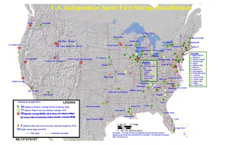 U.S. Independent Spent Fuel Storage InstallationsLEGEND