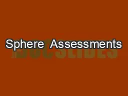 Sphere  Assessments