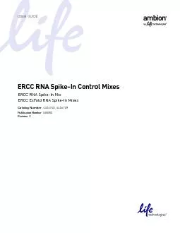 ERCC RNA Spike-In Control MixesERCC RNA Spike-In MixERCC ExFold RNA Sp