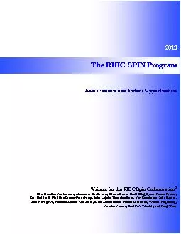 The RHIC SPIN Program