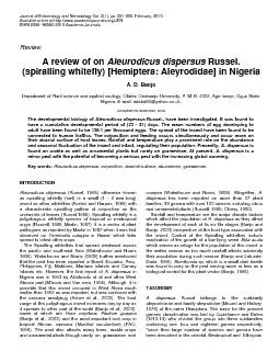 Journal of Entomology and Nematology Vol. 2(1), pp. 001-006, February,